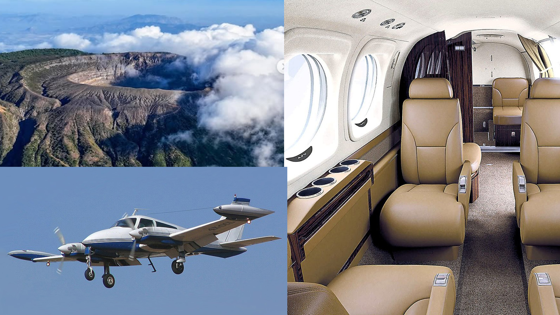 Flights in a Cessna 310 light aircraft Flights in a Cessna 310 light aircraft